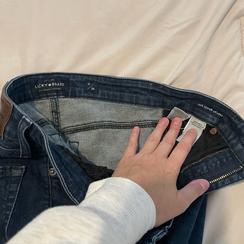 Lucky Brand Ava Super Skinny Women's Dark Wash Jeans Size 25 - Picture 7 of 7